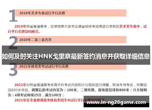 如何及时关注HNK戈里察最新签约消息并获取详细信息