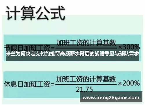 米兰为何决定支付约维奇高额薪水背后的战略考量与球队需求